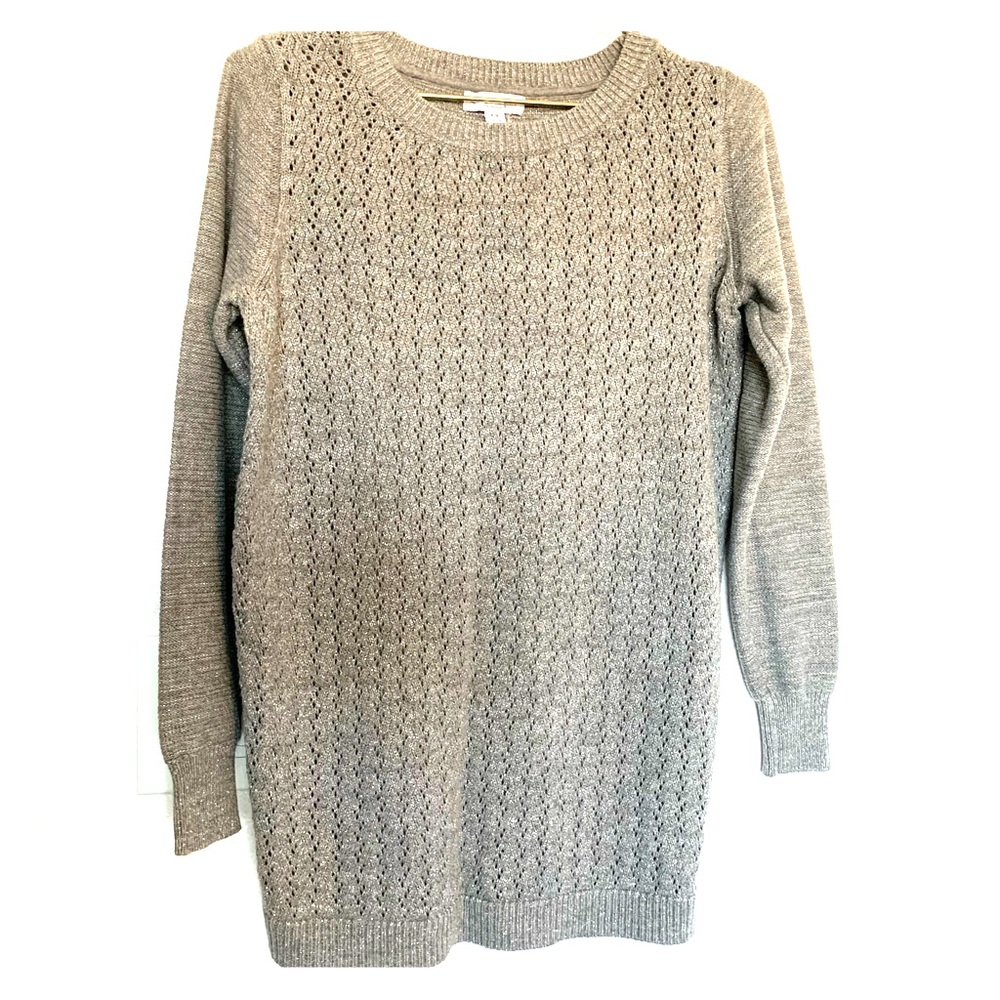 🛍Liz Lange Long Sleeve Sparkle Maternity Sweater